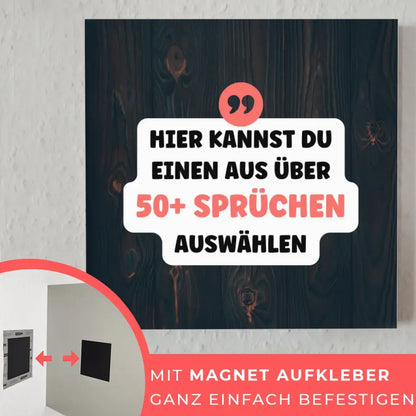 Fotoboard Holz Braun Fotokachel Mit Spruch oder Wunschtext