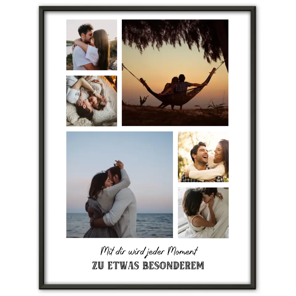 Fotogeschenk für Freundin Fotocollage Dieser Moment Mit Fotos