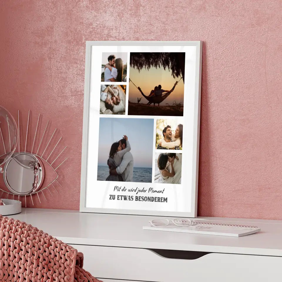 Fotogeschenk für Freundin Fotocollage Dieser Moment Mit Fotos
