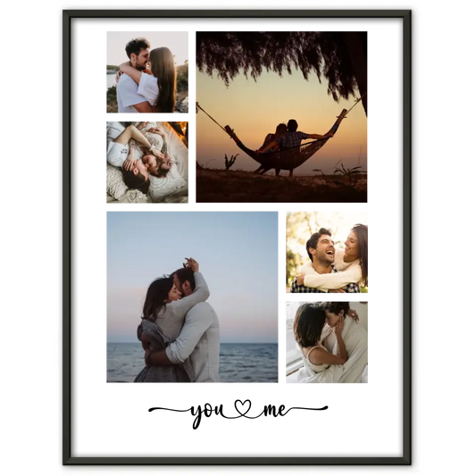 Fotogeschenk für Freundin Fotocollage You & Me Mit Fotos