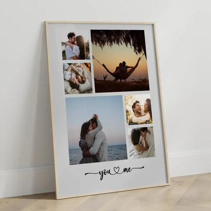 Fotogeschenk für Freundin Fotocollage You & Me Mit Fotos
