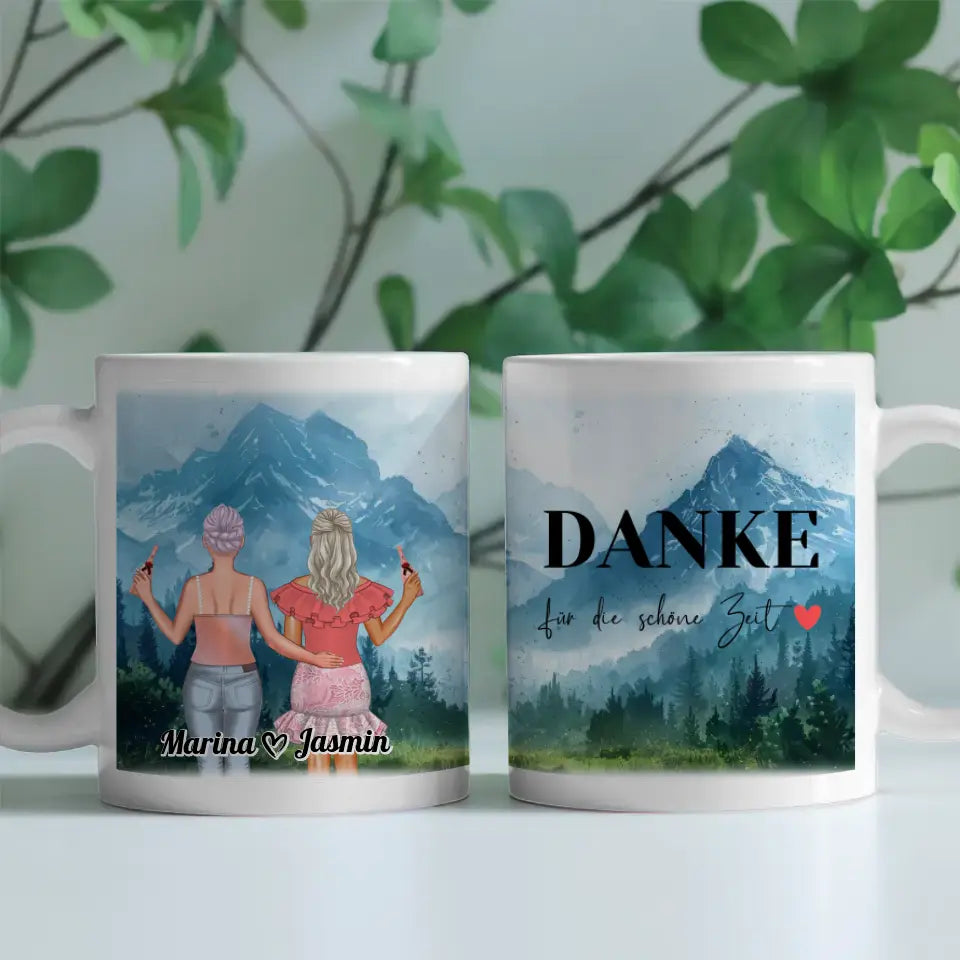 Personalisierte Tasse Mit Namen Alpen Berge Viele Kombinationen