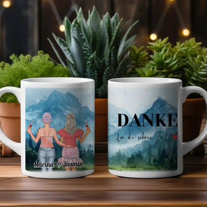 Personalisierte Tasse Mit Namen Alpen Berge Viele Kombinationen