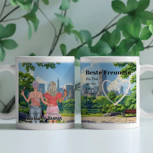 Beste Freundin Tasse Central Park New York Personalisiert