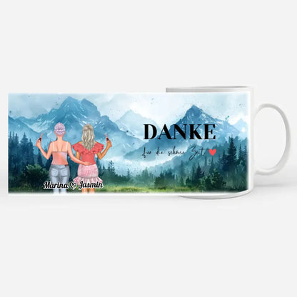 Personalisierte Tasse Mit Namen Alpen Berge Viele Kombinationen