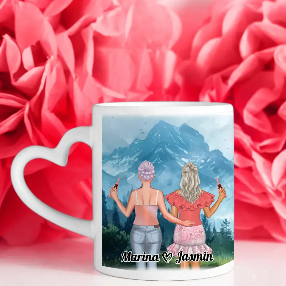 Personalisierte Tasse Mit Namen Alpen Berge Viele Kombinationen