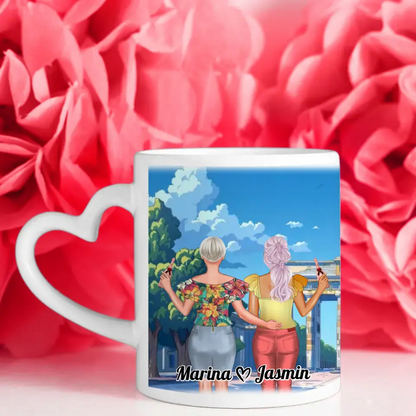 Tasse Beste Freundin Brandenburger Tor Personalisiert Besties