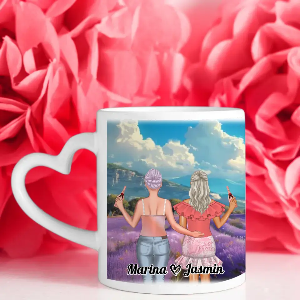 Freundinnen Tasse 2 Personen Mit Namen Frankreich Provence
