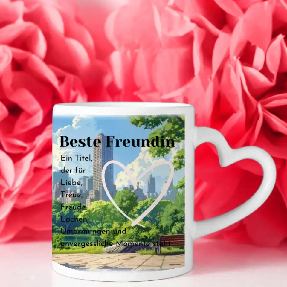 Beste Freundin Tasse Central Park New York Personalisiert