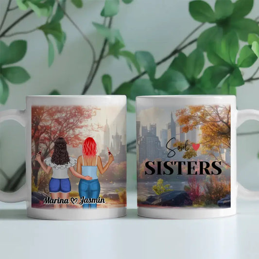 Tasse Freundinnen New York Ausblick Viele Kombinationen Soul Sisters