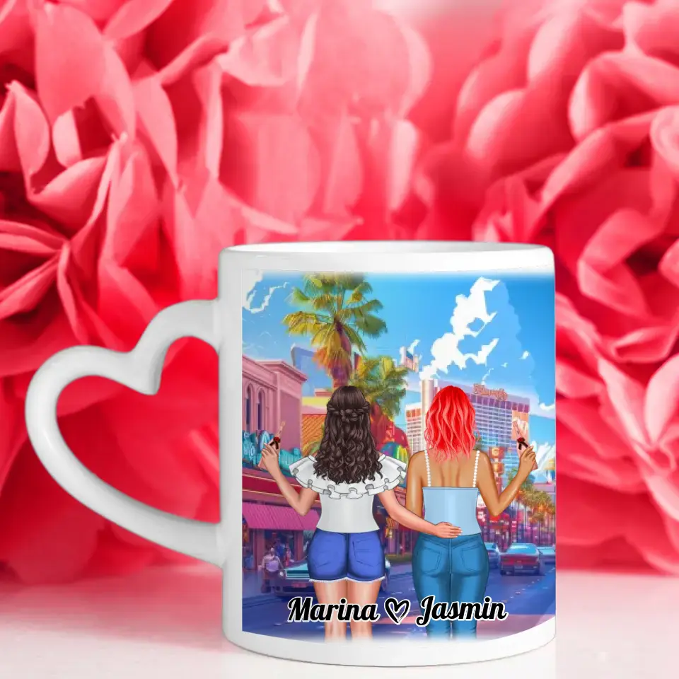 Freundschaftstassen 2 Freundinnen Las Vegas Strip Ein Titel