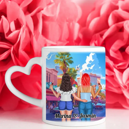 Freundschaftstassen 2 Freundinnen Las Vegas Strip Ein Titel