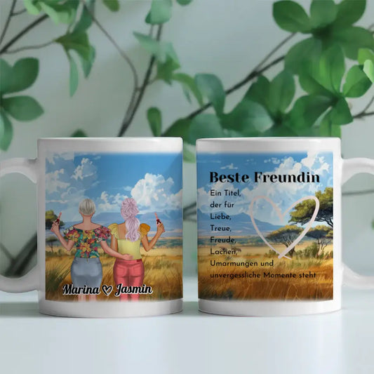 Freundinnen Tassen 2 Personen Mit Namen Afrika Beste Freundin