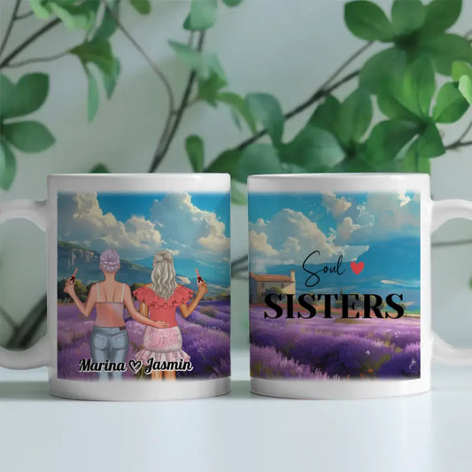 Beste Freundin Tasse Frankreich Provence Soul Sisters