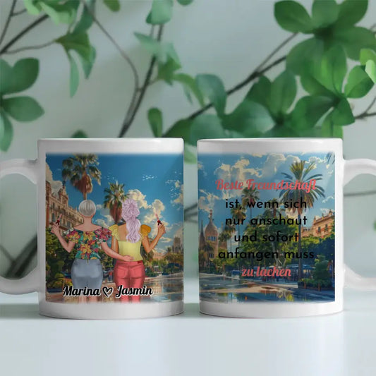 Tasse Beste Freundin Mit Namen Las Vegas Beste Freundschaft ist lachen