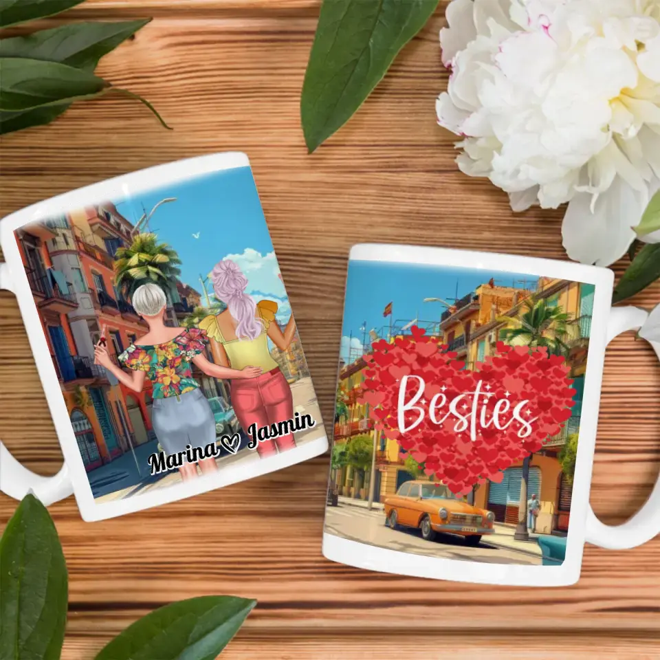 Freundinnen Tasse Kuba Altstadt Personalisiert Besties