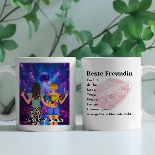 Beste Freundinnen Tasse Disko Party Beste Freundin