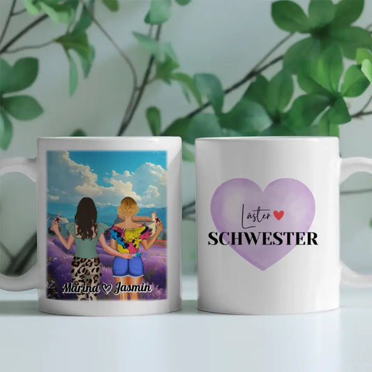Freundschaftstassen 2 Freundinnen Frankreich Provence Läster Schwester