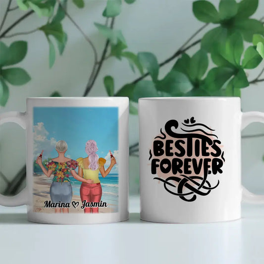 Tasse Beste Freundin Malediven Meer Mit Namen Besties Forever