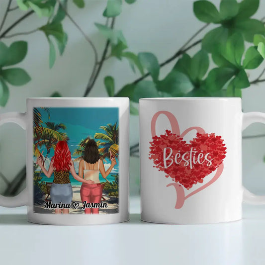 Beste Freundin Tasse Mit Namen Malediven Besties