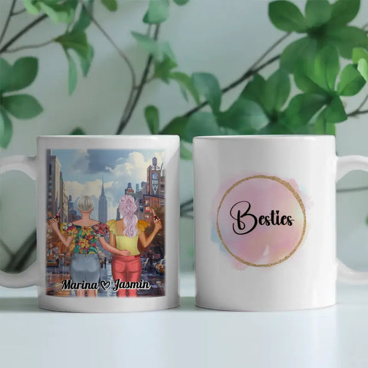 Freundinnen Tasse New York Broadway Mit Namen Besties