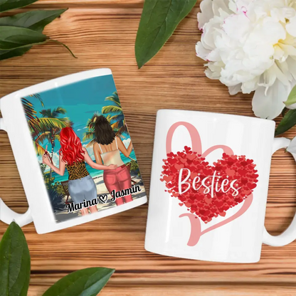 Beste Freundin Tasse Mit Namen Malediven Besties