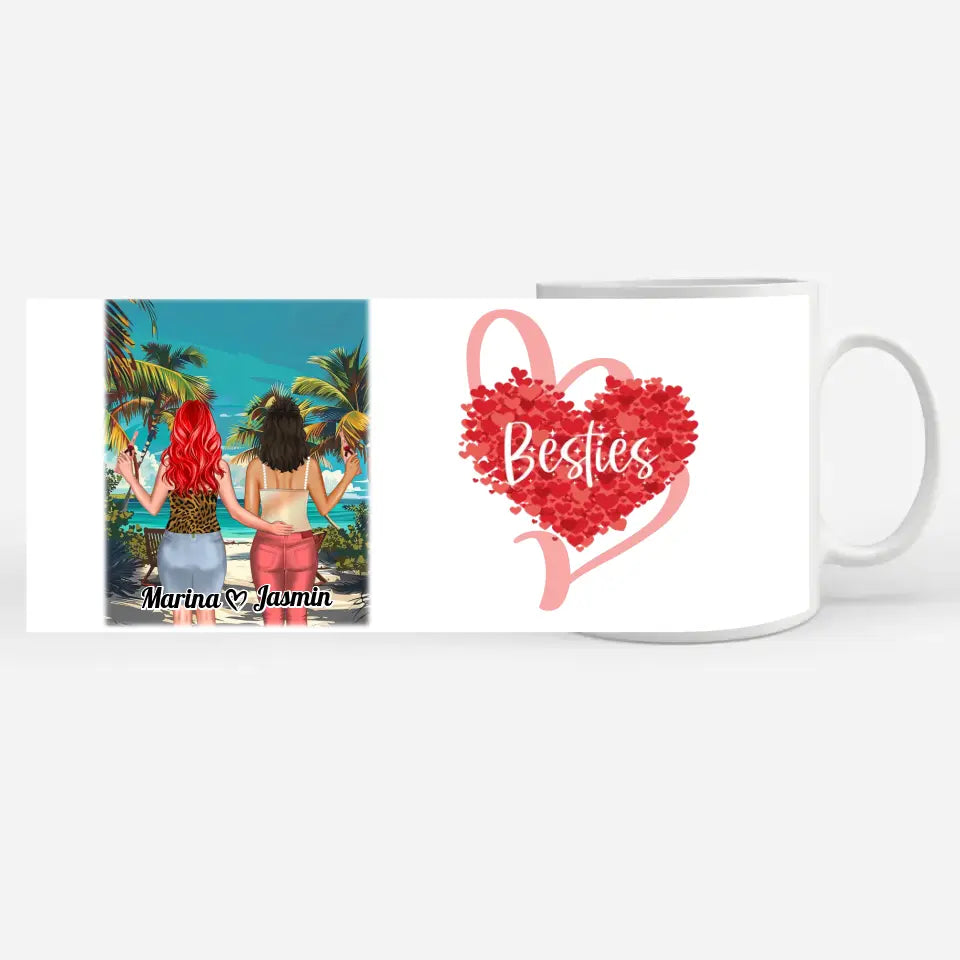 Beste Freundin Tasse Mit Namen Malediven Besties