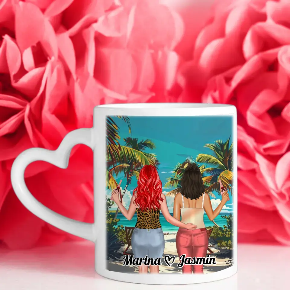 Beste Freundin Tasse Mit Namen Malediven Besties