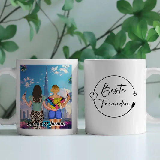 Tasse Freundinnen Dubai Burj Khalifa Beste Freundin
