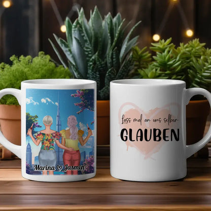 Tasse Beste Freundin Personalisiert Dubai Mit Figuren