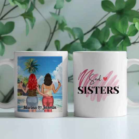 Freundinnen Tasse 2 Personen Soul Sisters Inselparadies Soul Sisters
