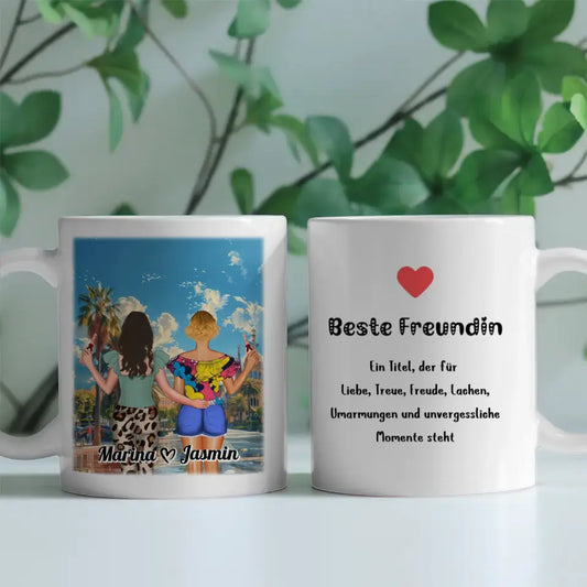 Tasse Freundinnen Kuba Havannah Mit Namen Beste Freundin ein Titel