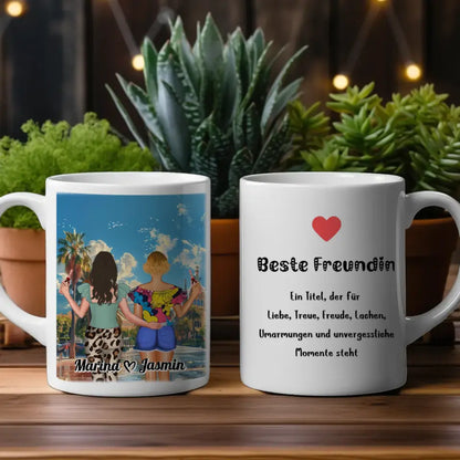 Tasse Freundinnen Kuba Havannah Mit Namen Beste Freundin ein Titel