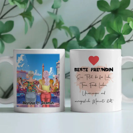 Tasse Beste Freundin Personalisiert Las Vegas Strip