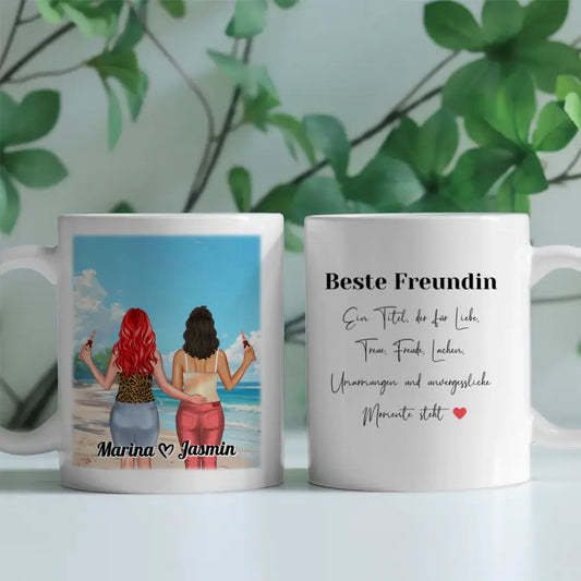 Beste Freundin Tasse Malediven Meer Mit Namen Beste Freundin ein Titel