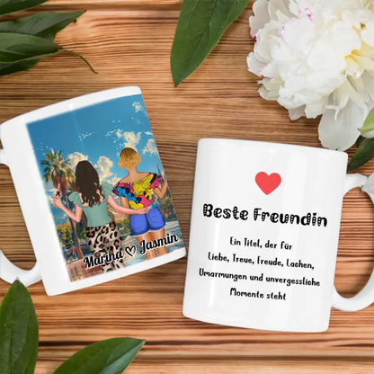Tasse Freundinnen Kuba Havannah Mit Namen Beste Freundin ein Titel