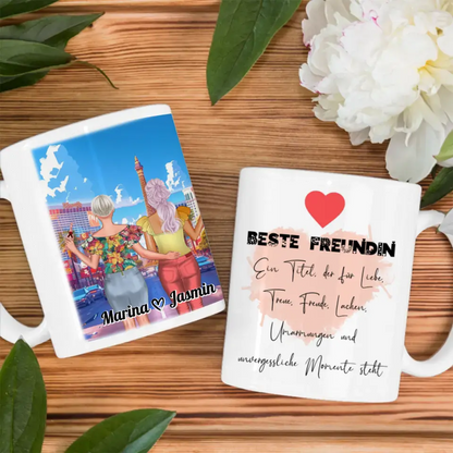 Tasse Beste Freundin Personalisiert Las Vegas Strip