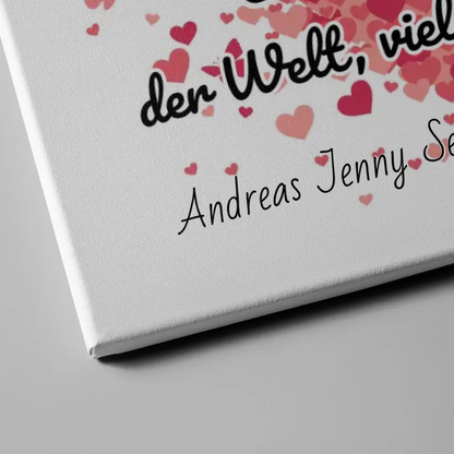 Tante Leinwand Personalisiert Beste Tante der Welt Geschenk