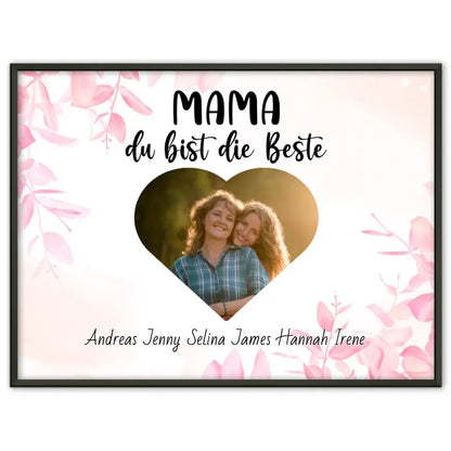 Mama Poster Mama du Bist die Beste Personalisiert