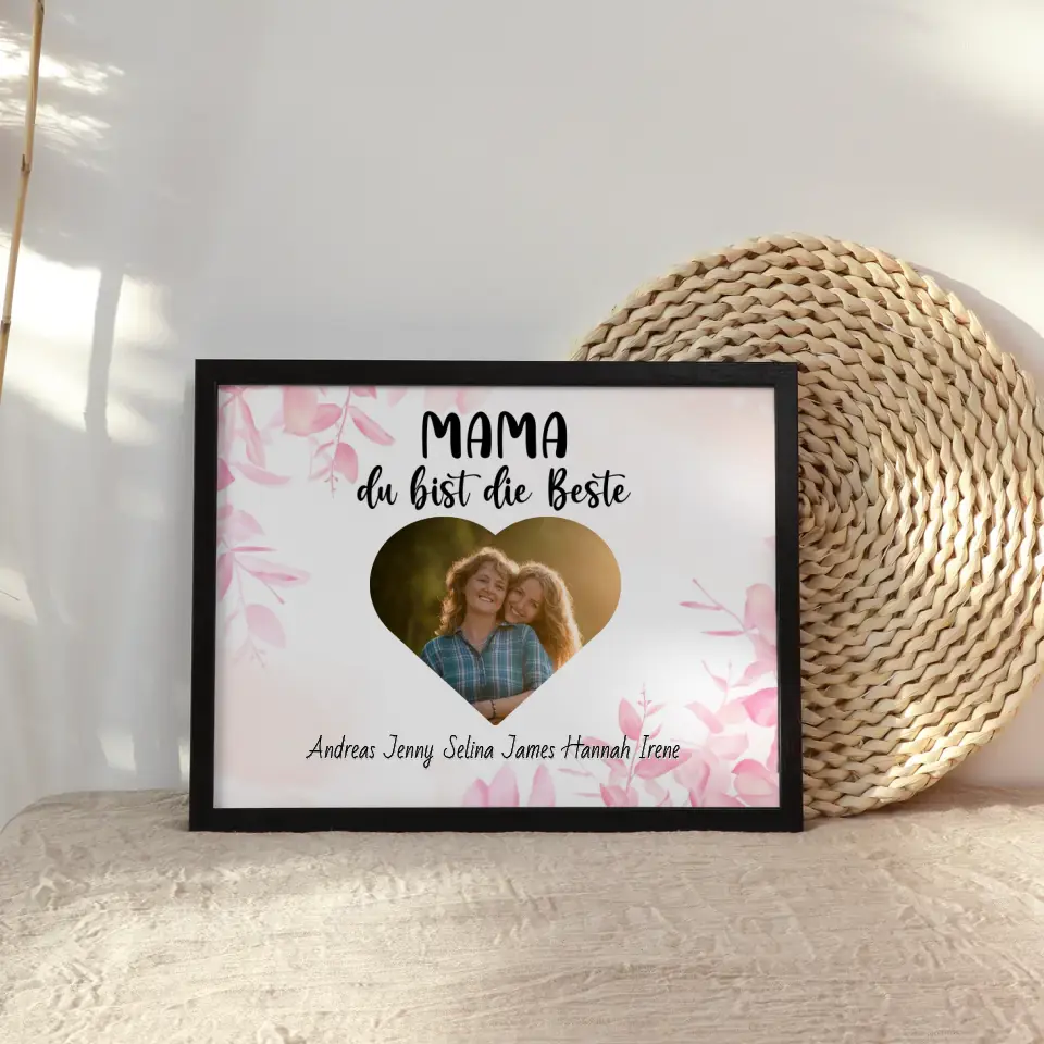 Mama Poster Mama du Bist die Beste Personalisiert