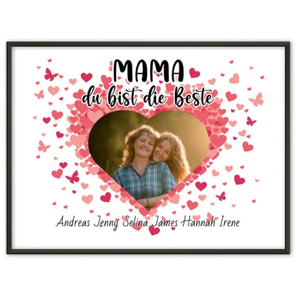 Mama Poster Personalisiert Mama du Bist die Beste