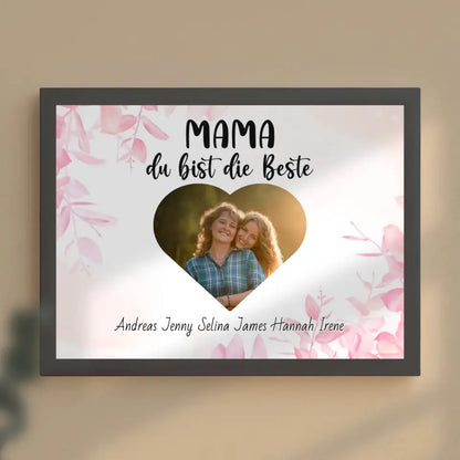 Mama Poster Mama du Bist die Beste Personalisiert