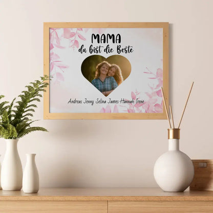 Mama Poster Mama du Bist die Beste Personalisiert