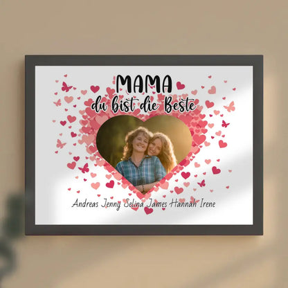 Mama Poster Personalisiert Mama du Bist die Beste