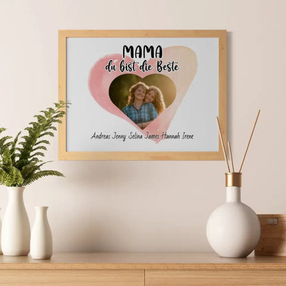 Poster für Mama du Bist die Beste Personalisiert