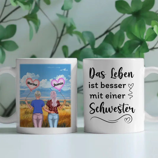 Schwester Tasse Das Leben ist besser mit Schwester Afrika