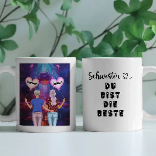 Schwester Tasse Schwester Du bist die Beste City Vibes