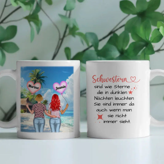 Tasse Schwesterherz Schwestern sind wie Sterne Frankreich Provence