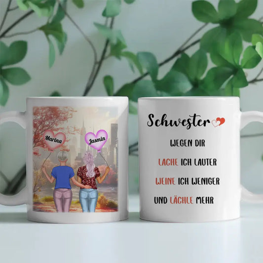 Schwester Tasse Ich lache lauter Malediven Meer