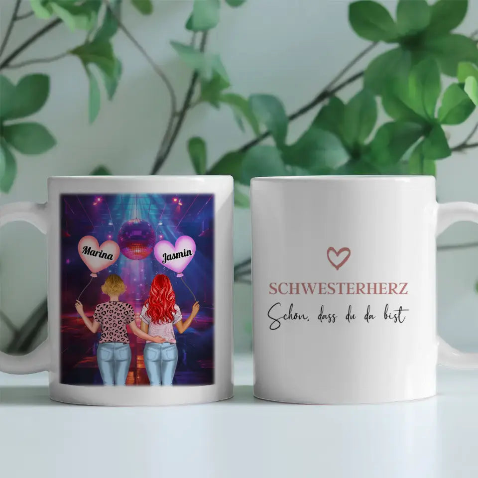 Schwesterherz Tasse Schwesterherz Schön dass du da bist Urlaub